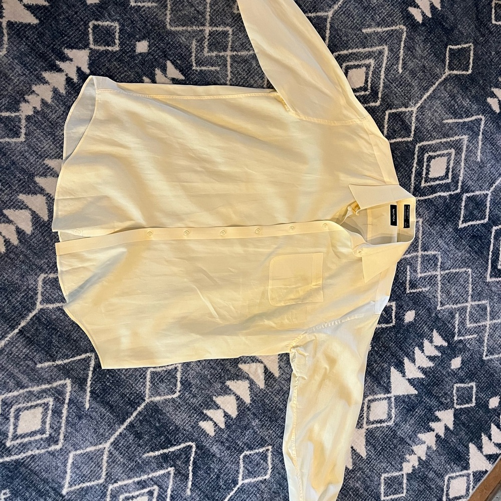 Nautica Off-White Button-Up Shirt